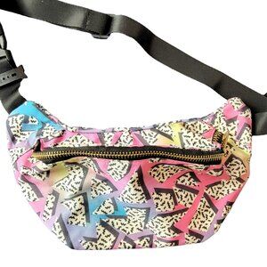 Retro 90s Belt Bag Travel Purse Handbag Women Silver New Adjustable Pink Blue